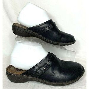 UGG Womens Black Mule Slip-On Closed-Toe Flat Shoes Style #1008151 Sz. 7- EUC